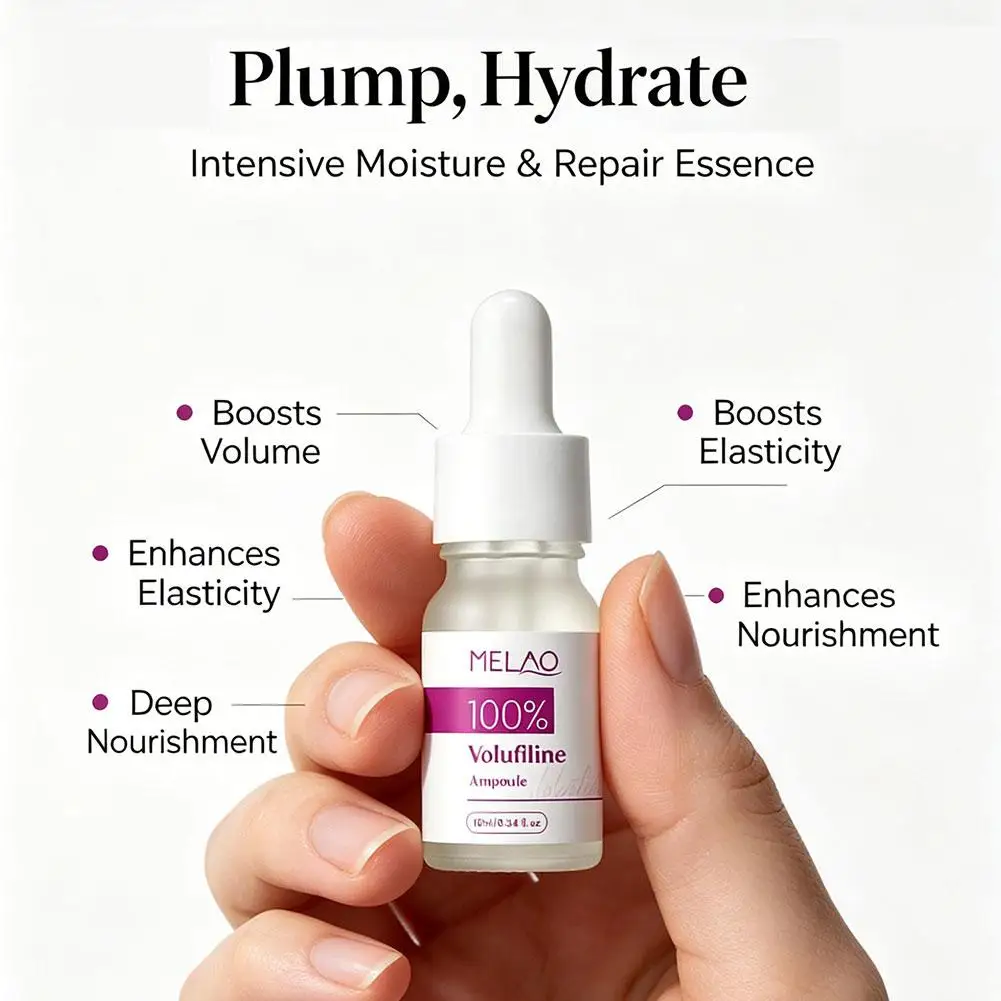 Volufiline Centella Asiatica Serum 10Ml Gentle Soothing Moisturizing Facial Ampoule Essence Niacinamide Plumping Fast Absorbing