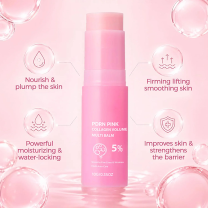 Collagen Moisturizing Cream Stick Hydrating Non-Greasy Instant Touch-Ups for Dewy Plump Skin Radiant Finish Korean Cosmetics