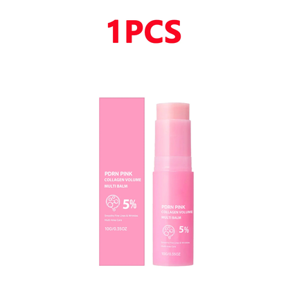 Collagen Moisturizing Cream Stick Hydrating Non-Greasy Instant Touch-Ups for Dewy Plump Skin Radiant Finish Korean Cosmetics